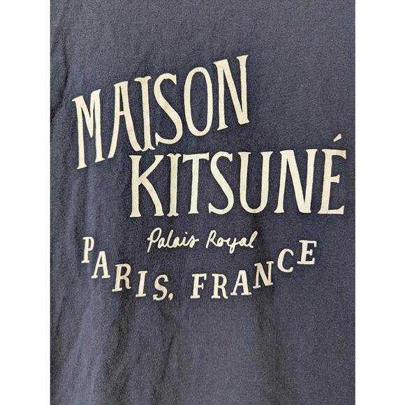 Maison Kitsuné Palais Royal Paris France Graphic T-Shirt size M Royal Palace - Picture 3 of 5
